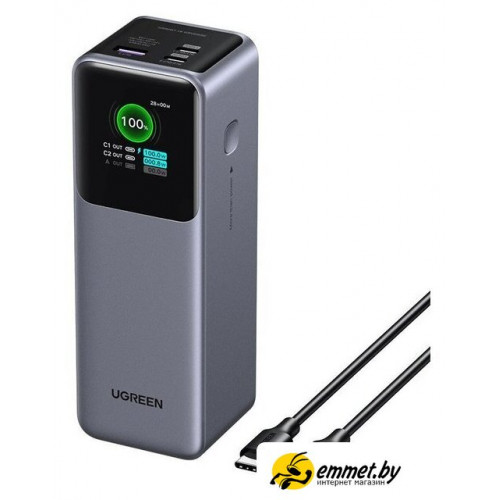 Внешний аккумулятор Ugreen PB722 25000mAh (серый)