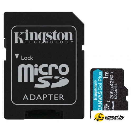 Карта памяти Kingston Canvas Go! microSDXC 1TB SDCG4/1TB (с адаптером)