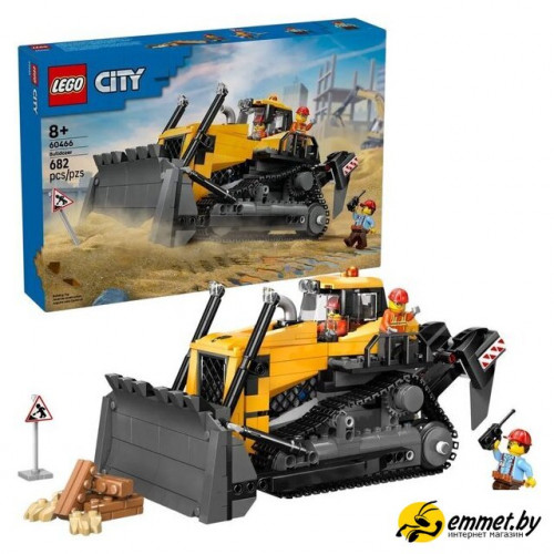 Конструктор LEGO City 60466 Желтый бульдозер