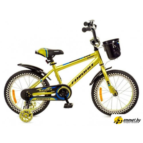 Детский велосипед Favorit Sport 16 SPT-Y16GN (лайм)