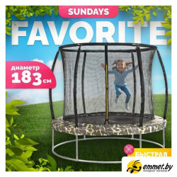 Батут Sundays Favorite Premium 6FT (квадраты, с сеткой) Батут Sundays Favorite Premium 6FT (квадраты, с сеткой)