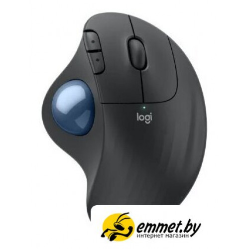 Мышь Logitech Ergo M575S (графитовый, синий шарик)