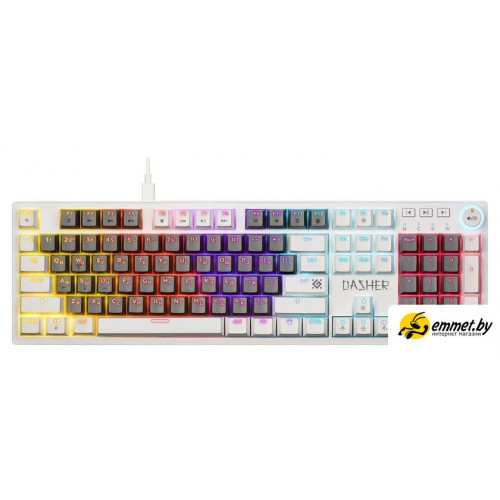Клавиатура Defender Dasher GK-472 (серый/белый)