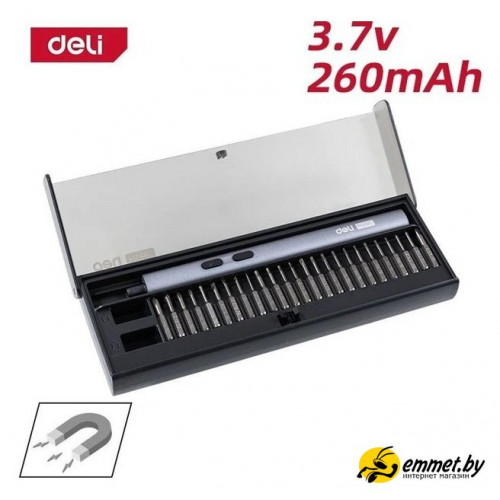 Электроотвертка Deli DY-DP04-1B1 (с 1-им АКБ, кейс)