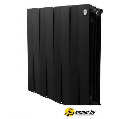 Биметаллический радиатор Royal Thermo PianoForte 500 Черный - 8 секций
