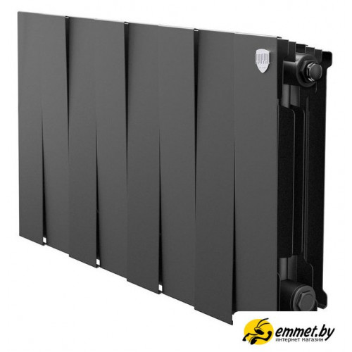Биметаллический радиатор Royal Thermo PianoForte 300 Черный - 8 секций
