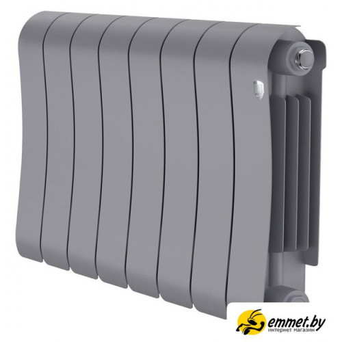 Биметаллический радиатор Royal Thermo Infinity 300 Silver Satin - 8 секций