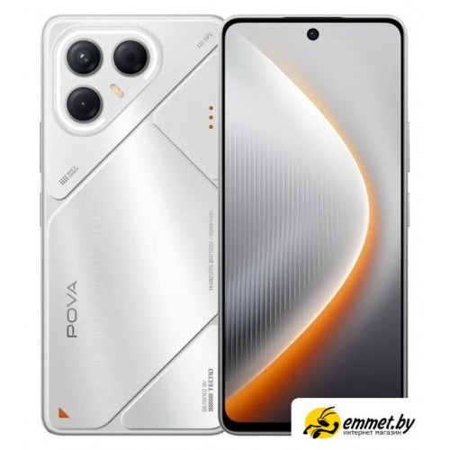 Телефон Tecno Pova 7 5G 8GB/128GB (волшебный серебристый)