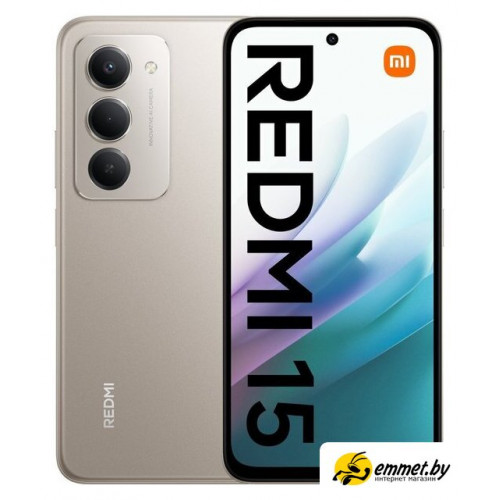 Телефон Xiaomi Redmi 15 4G 8GB/256GB международная версия (титановый)