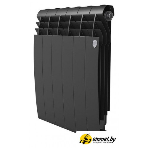 Биметаллический радиатор Royal Thermo Biliner B 500 Черный - 6 секций