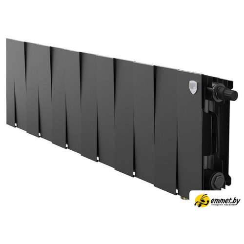 Биметаллический радиатор Royal Thermo PianoForte 200 Черный VR80- 12 секций