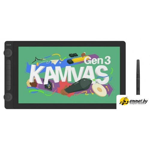 Графический монитор Huion Kamvas 16 Gen 3 GS1563 (черный)