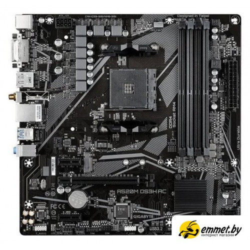 Материнская плата Gigabyte A520M DS3H AC (rev. 1.4)
