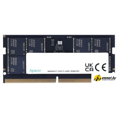Оперативная память Apacer 16ГБ DDR5 SODIMM 5600 МГц AS16GHB56CVBBGH