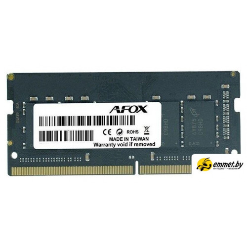 Оперативная память AFOX 16GB DDR4 SODIMM PC4-25600 AFSD416PS1P