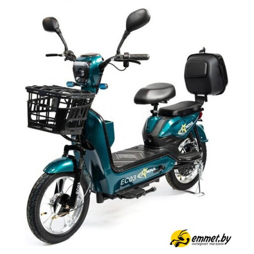 Электроскутер NOVA EC03 (зеленый, без цепи)
