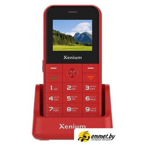 Кнопочный телефон Xenium X718 (красный)