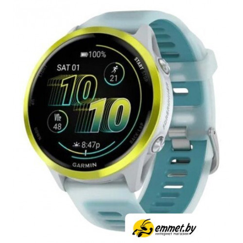 Умные часы Garmin Forerunner 570 47 мм (серебристый/желтый)