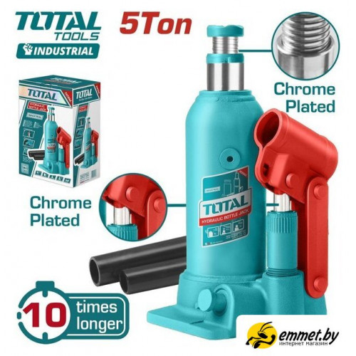 Бутылочный домкрат Total THT109054 5т
