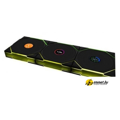Комплект вентиляторов для корпуса с контроллером Lian Li Uni Fan TL 120 Wireless Reverse 12RTLLCD1W3B G99.12RTLLCD1W3B.R0