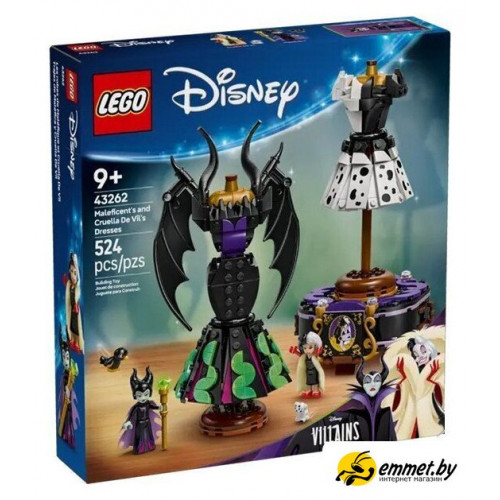 Конструктор LEGO Disney Princess Платья Малефисенты и Круэллы Де Виль 43262