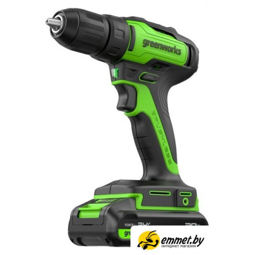 Дрель-шуруповерт Greenworks GD24DD35K2 3704007CUA (с 1-м АКБ)