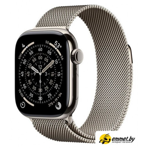 Умные часы Apple Watch Series 11 LTE 42 мм (титановый корпус, природный/природный