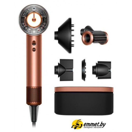 Фен Dyson HD16 Supersonic Nural Straight+Wavy (с переходником на евровилку, янтарный шелк)