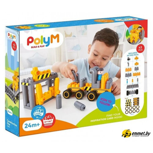 Конструктор PolyM Строительная площадка 760021_HP (43эл)