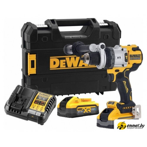 Ударная дрель-шуруповерт DeWalt DCD1007H2T (с 2-мя АКБ, кейс)