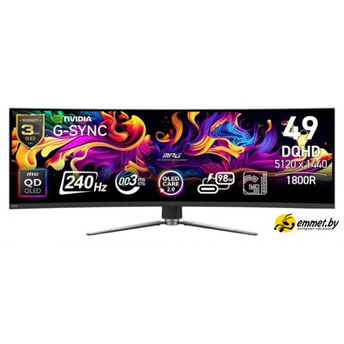 Игровой монитор MSI MPG 491CQPX QD-OLED