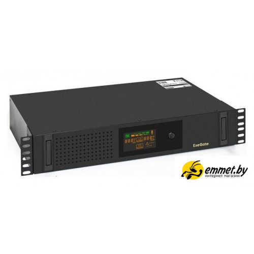 Источник бесперебойного питания ExeGate ServerRM UNL-2000.LCD.AVR.2SH.3C13.USB.2U
