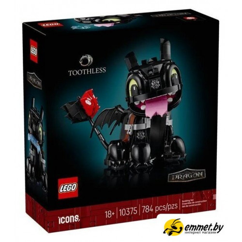 Конструктор LEGO Icons 10375 Как приручить дракона: Беззубик