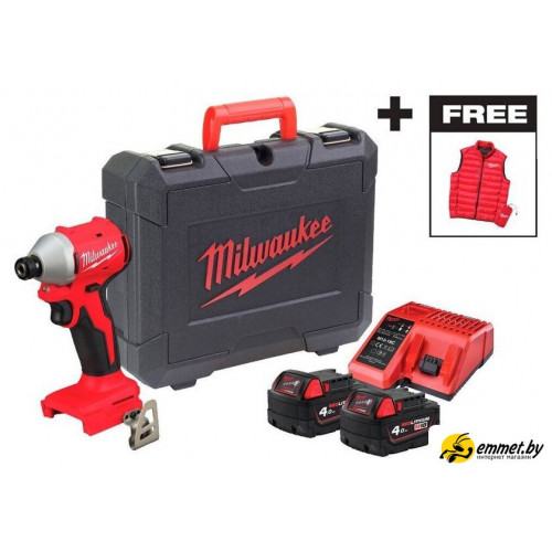 Винтоверт Milwaukee M18 BLIDRCMC-402C 4933499457 (с 2-мя АКБ, кейс)