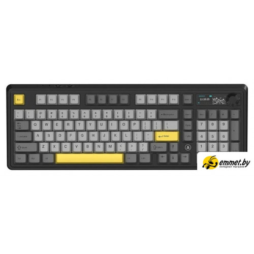 Клавиатура Ajazz AK980 V2 (черный/серый/желтый, Ajazz Gift)