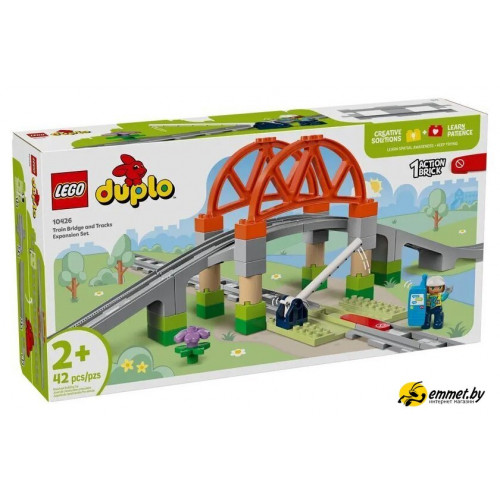 Конструктор LEGO Duplo Железнодорожный мост и пути 10426