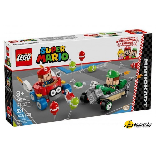 Конструктор LEGO Mario Kart – Малыш Марио против Малыша Луиджи 72034