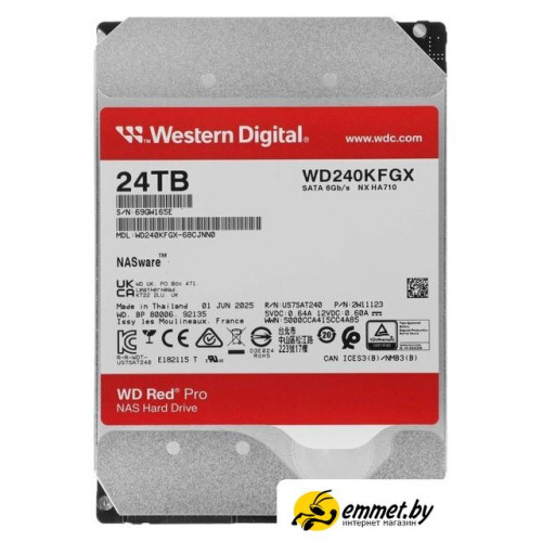 Жесткий диск WD Red Pro 24TB WD240KFGX