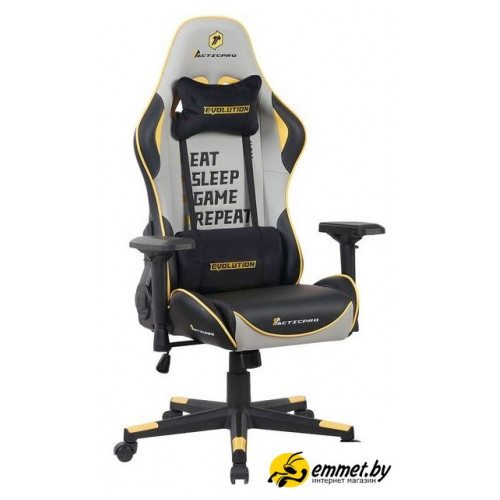 Игровое (геймерское) кресло Evolution Tactic PRO Special edition D2 (черный/серый/желтый)