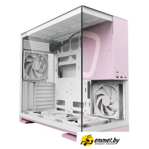Корпус Geometric Future Model 5 5FAN (белый/розовый)