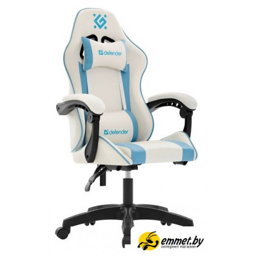 Игровое (геймерское) кресло Defender Legas (белый/голубой)