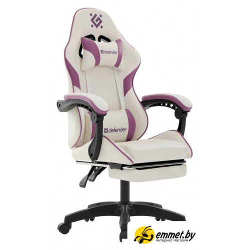 Игровое (геймерское) кресло Defender Serenity (белый/фиолетовый)