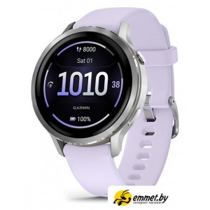 Умные часы Garmin Venu 4 41 мм (серебристый/сиреневый)