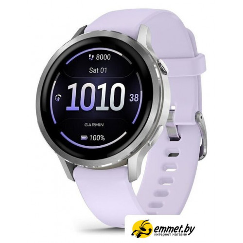 Умные часы Garmin Venu 4 41 мм (серебристый/сиреневый)