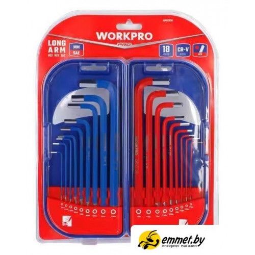 Набор ключей Workpro WP222038 (18 предметов)