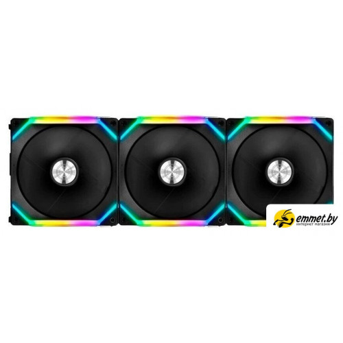 Комплект вентиляторов для корпуса 1stPlayer XF7 Reverse ARGB (3 шт, черный)