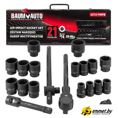 Универсальный набор инструментов BaumAuto BM-6212-9MPB (21 предмет)