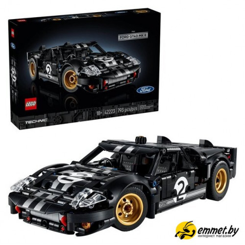 Конструктор LEGO Technic 42223 Гоночный автомобиль Ford GT40 MKII 1966