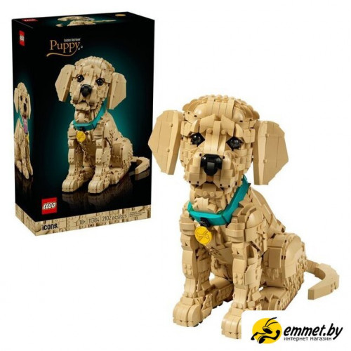 Конструктор LEGO Icons 11384 Щенок золотистого ретривера