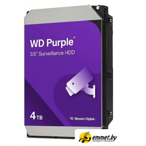 Жесткий диск WD Purple Surveillance 4TB WD44PURZ
